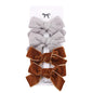 4Pcs Leopard Print Hair Bow Clips for Baby Girls Lace Barrettes