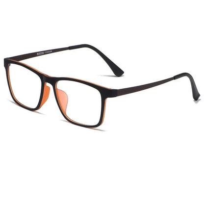 YIMARUILI Men's Square Glasses – Ultra-Light Titanium Optical Frames