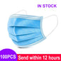 3-Layer Disposable Mouth Mask – Anti-Dust Face Mask with Ear Loops