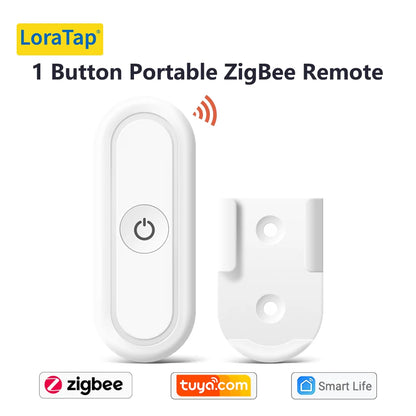 LoraTap ZigBee 3.0 Wireless 6 Push Button Remote Tuya Scene Automation Control Switch Smart Life App