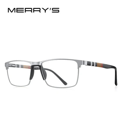 MERRYS DESIGN Men’s Titanium Glasses – Ultralight Square Prescription Frame