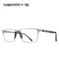 MERRYS DESIGN Men’s Titanium Glasses – Ultralight Square Prescription Frame