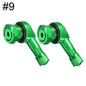 2-Pack 90° Aluminum Motorcycle Tubeless Valve Stem Caps — 11.3mm (0.45in) Fit