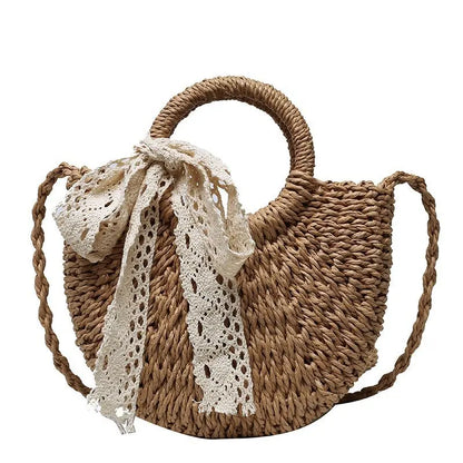 Eco-Friendly Rattan Straw Bag – Handmade & Stylish