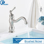 Antique Brass Vessel Sink Faucet Deck-Mounted Single-Hole Bathroom Basin Mixer Tap, Single Handle, Hot & Cold