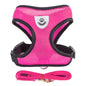 Adjustable Mesh Cat & Small Dog Harness Vest with 1.2m Leash S-XL Breathable Polyester Reflective