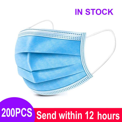 3-Layer Disposable Mouth Mask – Anti-Dust Face Mask with Ear Loops