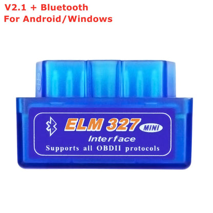 Mini ELM327 OBD2 Bluetooth & WiFi Scanner for Android iOS - Car Diagnostic Code Reader