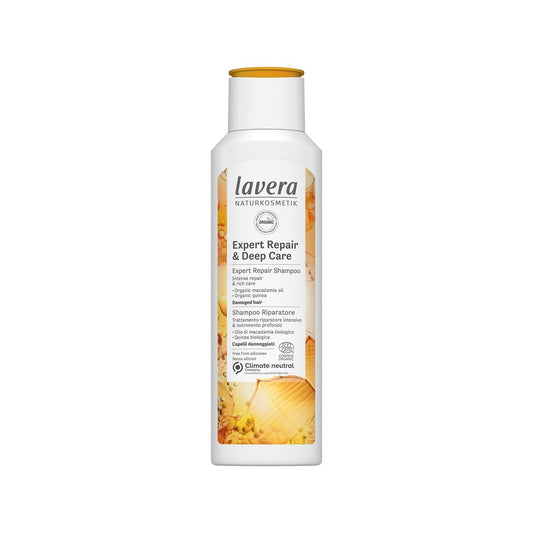 Lavera Repair Shampoo - Deep Care for Damaged Hair, Natural Ingredients, 8.45 fl oz