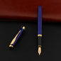 Metal Fountain Pen Black & Gold – Business Writing Pen for Office, School & Gifts