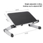 Adjustable Aluminum Laptop Desk Stand with Mouse Pad, Portable Ergonomic Lap Desk for Bed, Sofa and TV