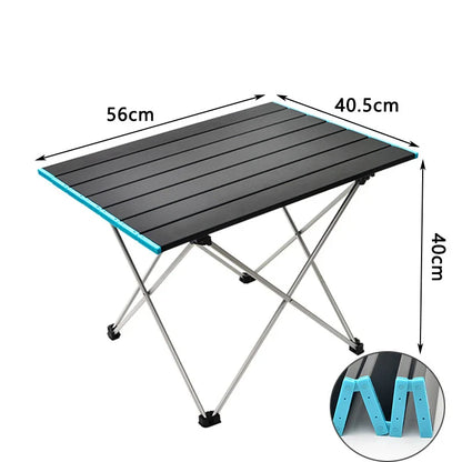 Ultralight Portable Folding Camping Table - High-Strength Aluminum Picnic & BBQ Table