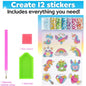 Big Gem Diamond Painting Kit - DIY Mosaic Art & Sticker Craft for Kids