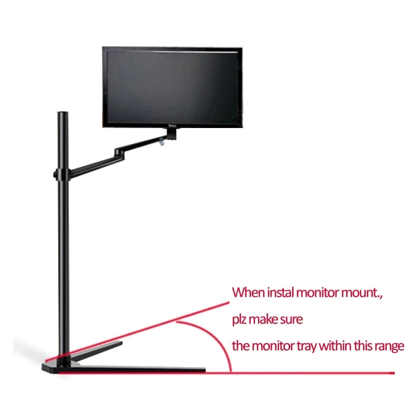 UP-8A Multifunction 3in1 Computer Floor Stand for Laptop/Tablet PC/Smartphone Holder Height/Angle Adjustable with Mouse Tray