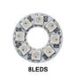 WS2812B RGB LED Pixel Ring - Individually Addressable 8/16/24/35/45-LED DC 5V