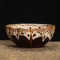 1-Pc Temmoku Glaze Jian Zhan Porcelain Kung Fu Tea Cup - Handmade Ceramic Teacup for Oolong & Pu'er