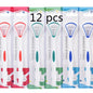 Silicone Tongue Scraper & Cleaner Brush - Fresh Breath Oral Care Tool, 1/3/6/12 Pack
