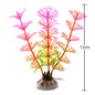 Artificial Aquarium Plants – Plastic Underwater Green Shrubs with Resin Base, Fish Tank Decoration