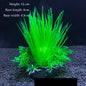 Artificial Aquarium Plants – Plastic Underwater Green Shrubs with Resin Base, Fish Tank Decoration