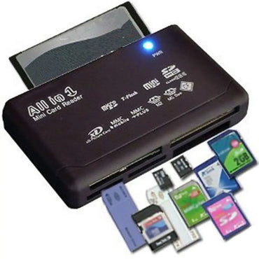 USB 2.0 All-in-One Multi Card Reader — SD/TF/CF/MMC/MS/XD Support
