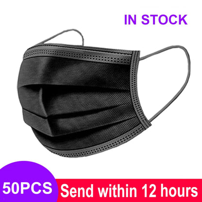 3-Layer Disposable Mouth Mask – Anti-Dust Face Mask with Ear Loops