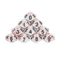 D10 Polyhedral Dice 10-Piece Set for D&D & Tabletop RPGs — Marble & Transparent Styles for Board Games & Parties