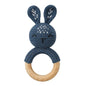 BPA Free Baby Wooden Teether Crochet Rattle Toy for Newborns