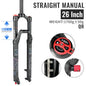 Air Suspension MTB Fork Rebound and Lockout Adjustment 26 / 27.5 / 29-Inch Straight or Tapered, 120mm (4.7in) & 140mm (5.5in) Travel