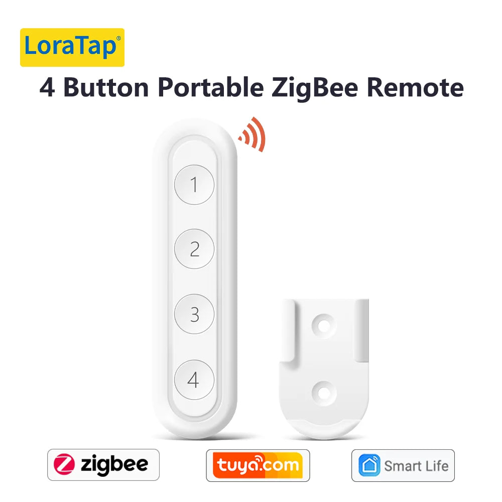 LoraTap ZigBee 3.0 Wireless 6 Push Button Remote Tuya Scene Automation Control Switch Smart Life App