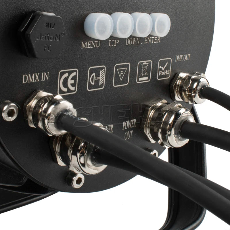 SHEHDS 7x18W RGBWA+UV LED PAR Stage Light, DMX, IP65