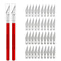 Non-Slip Metal Engraving Craft Knife Kit with #11 Blades — Precision PCB & Mobile Phone Repair Tool (10 or 40 pcs)