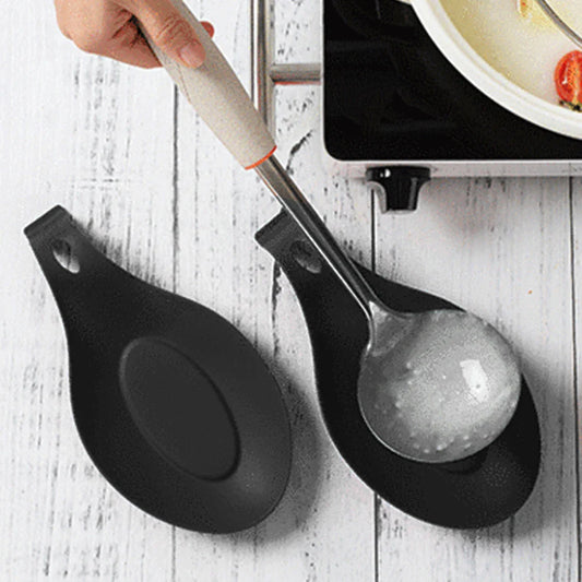 Heat Resistant Silicone Spoon Rest & Spatula Holder 19 x 10 cm (7.5 x 3.9 in), Utensil Organizer, Chopstick Tray & Pot Holder