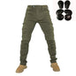 Men's Armored Motorcycle Jeans – Nylon & Cotton Riding Pants for Summer