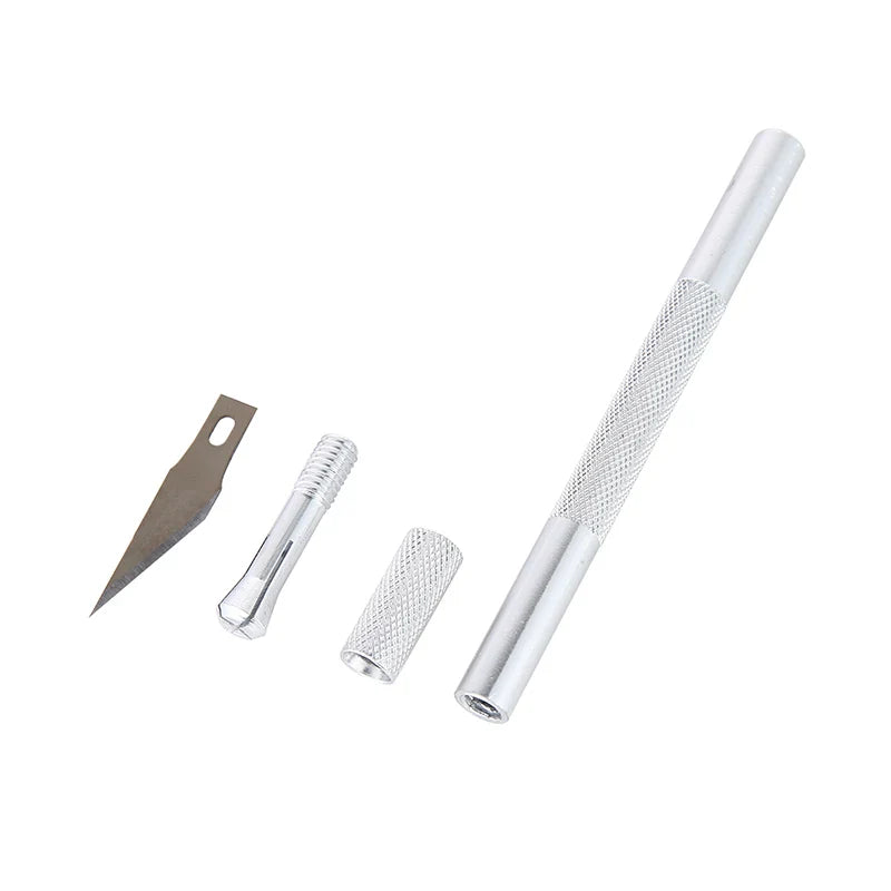 Non-Slip Metal Engraving Craft Knife Kit with #11 Blades — Precision PCB & Mobile Phone Repair Tool (10 or 40 pcs)