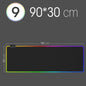RGB LED Gaming Mouse Pad — Waterproof Large Desk Mat, Non-Slip Rubber, Multiple Sizes (70 x 30–90 x 40 cm / 27.6 x 11.8–35.4 x 15.7 in)