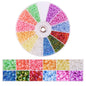 2000pcs/Lot 12Grids Glass Seed Beads Set Charms Jewelry Beads For Bracelet Necklace Earrings Handmade Craft DIY Jewelry Making