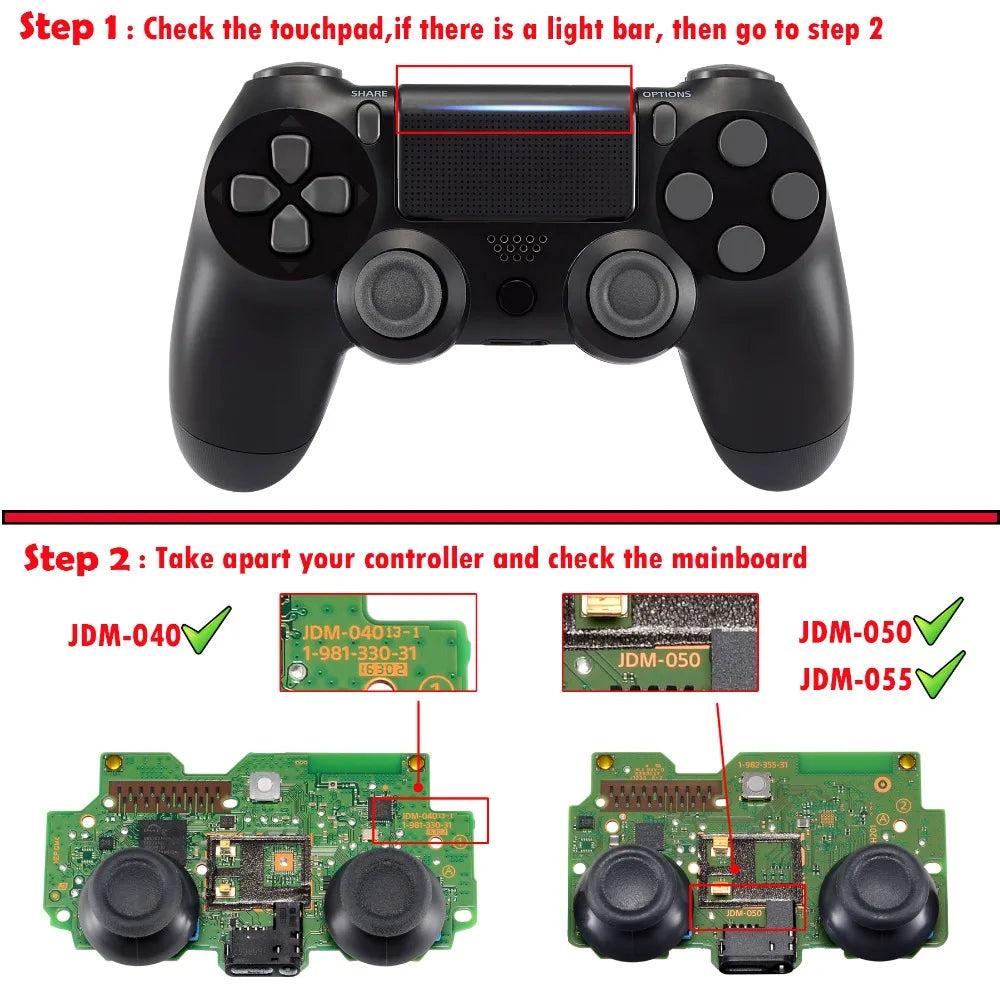 eXtremeRate Tactile Version Clicky Hair Trigger Kit Shoulder Buttons Bumper Trigger Mouse Click Kit for PS4 Controller CUH-ZCT2