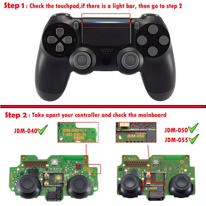 eXtremeRate Tactile Version Clicky Hair Trigger Kit Shoulder Buttons Bumper Trigger Mouse Click Kit for PS4 Controller CUH-ZCT2