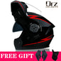 Latest DOT Approved Safety Modular Flip Motorcycle Helmet Voyage Racing Dual Lens Helmet Interior Visor Orz-161