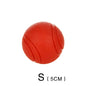 Bite-Resistant Rubber Dog Ball Toy – Chew-Proof Fetch Toy for Dogs & Puppies, Sizes S–XL (5–9 cm | 2–3.5 in) – Red
