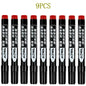 Permanent Paint Marker Pens 3/9-Pack – Waterproof Black Oil-Based, Quick-Drying for Tire, Metal, Glass, Plastic