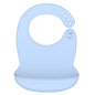 Silicone Baby Bib Waterproof Adjustable Cartoon Banana Feeding Bib with Pocket BPA-Free for 1-3 Years