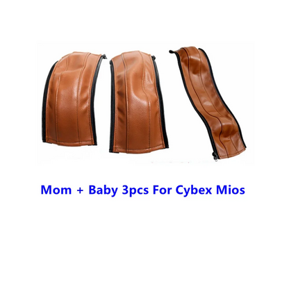 PU Leather Stroller Handle Covers & Bumper Sleeve