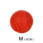 Bite-Resistant Rubber Dog Ball Toy – Chew-Proof Fetch Toy for Dogs & Puppies, Sizes S–XL (5–9 cm | 2–3.5 in) – Red