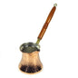 Turkish Coffee Pot (cezve/ibrik) With Wooden Handle - Medium 10 Oz  - B0114D5UBU