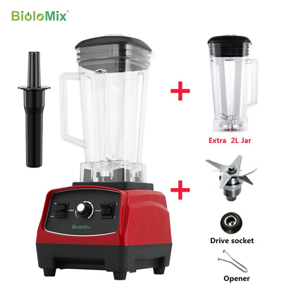 BioloMix G5200 High-Speed Countertop Blender with 2L Jar Options