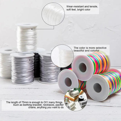 Satin Silk Nylon Cord for Baby Teether DIY Accessories