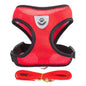 Adjustable Mesh Cat & Small Dog Harness Vest with 1.2m Leash S-XL Breathable Polyester Reflective