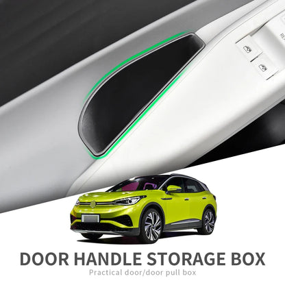 Car Door Handle Storage Tray Organizer for ID.4, Armrest Holder — 2pc (Front) or 4pc (Front & Rear)