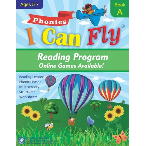 I Can Fly Reading Program with Online Games, Book A: Orton-Gillingham Based Reading Lessons for Young Students Who Struggle with Reading and May Have - Paperback